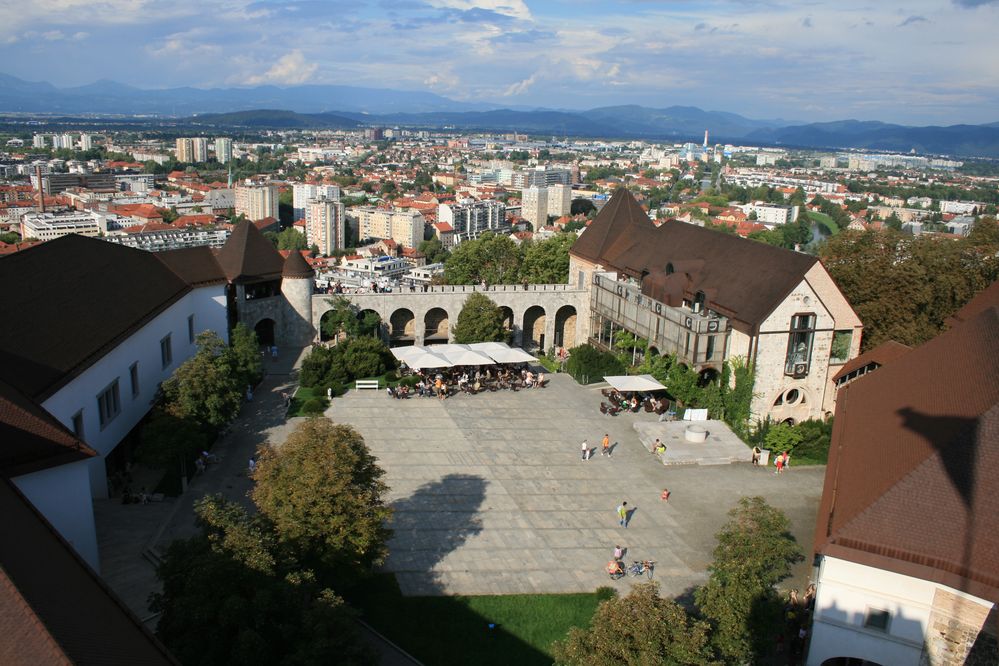 09_Ljubljana - hradní nádvoří